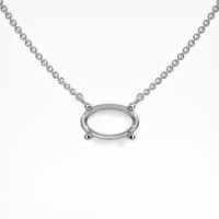 10K White Gold Solitaire Necklace Setting Video