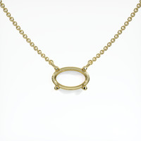 18K Yellow Gold Solitaire Necklace Setting Video