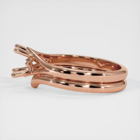 14K Rose Gold Wedding Set Ring Setting Image