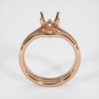 18K Rose Gold Wedding Set Ring Setting Image