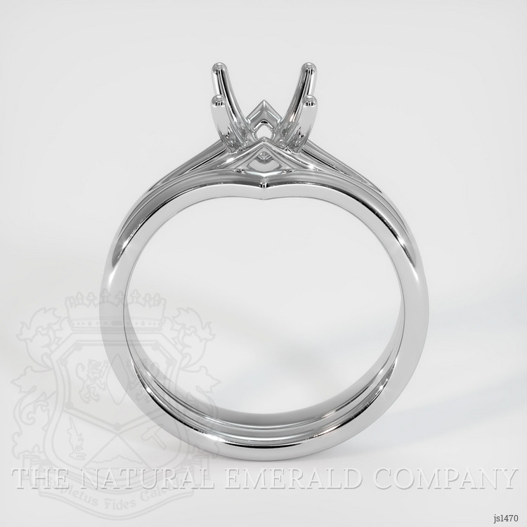 Silver Wedding Set Ring Setting
