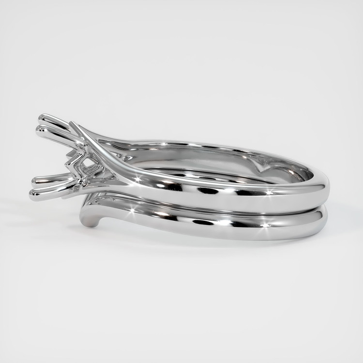 18K White Gold Wedding Set Ring Setting