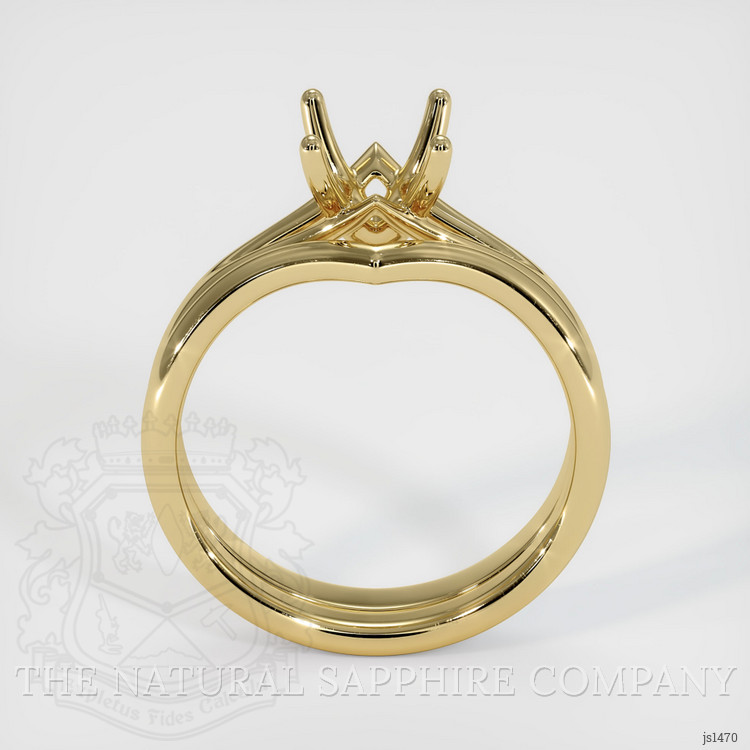 14K Yellow Gold Wedding Set Ring Setting