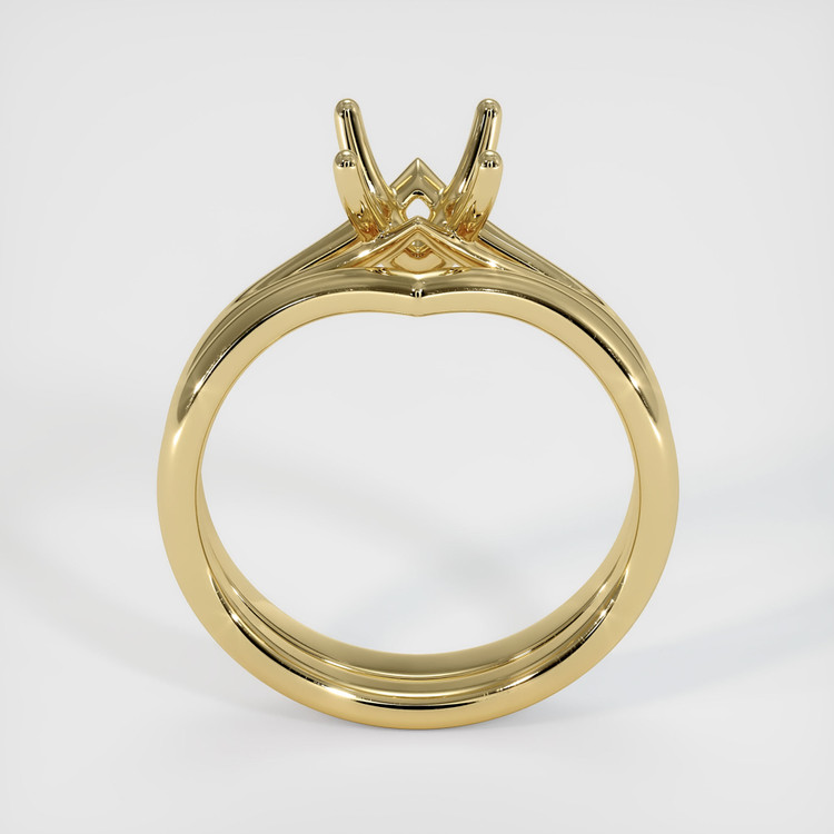 14K Yellow Gold Wedding Set Ring Setting
