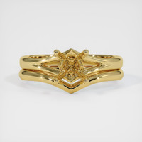 18K Yellow Gold Wedding Set Ring Setting Image