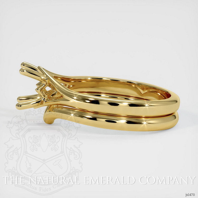 18K Yellow Gold Wedding Set Ring Setting