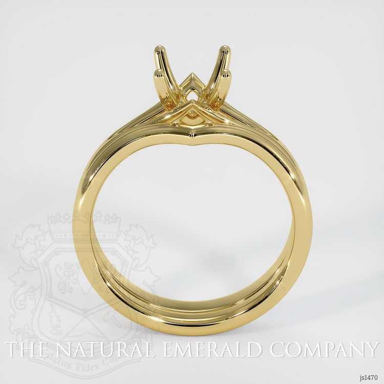 18K Yellow Gold Wedding Set Ring Setting
