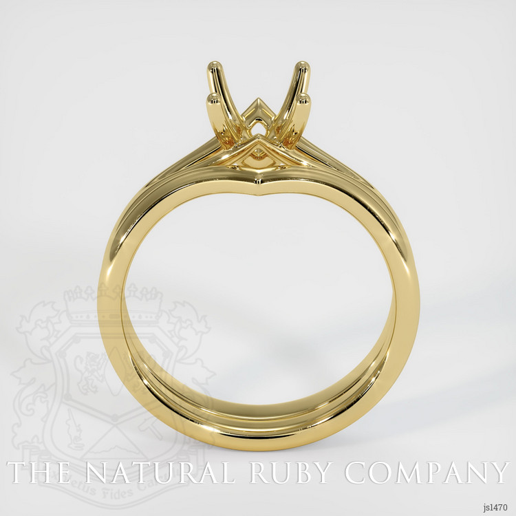 18K Yellow Gold Wedding Set Ring Setting
