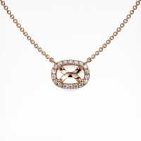 14K Rose Gold Pave Necklace Setting Video