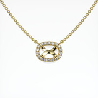 14K Yellow Gold Pave Necklace Setting Video
