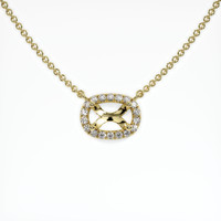 18K Yellow Gold Pave Necklace Setting Video
