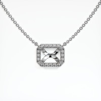 18K White Gold Pave Necklace Setting Video