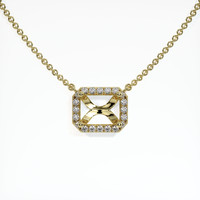 14K Yellow Gold Pave Necklace Setting Video