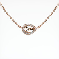 14K Rose Gold Pave Necklace Setting Video