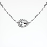 18K White Gold Pave Necklace Setting Video