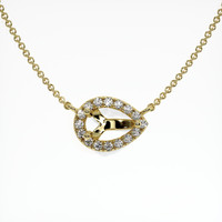 10K Yellow Gold Pave Necklace Setting Video