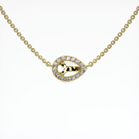 14K Yellow Gold Pave Necklace Setting Video