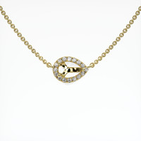 18K Yellow Gold Pave Necklace Setting Video