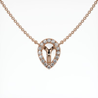 14K Rose Gold Pave Necklace Setting Video