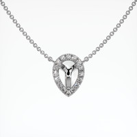 18K White Gold Pave Necklace Setting Video