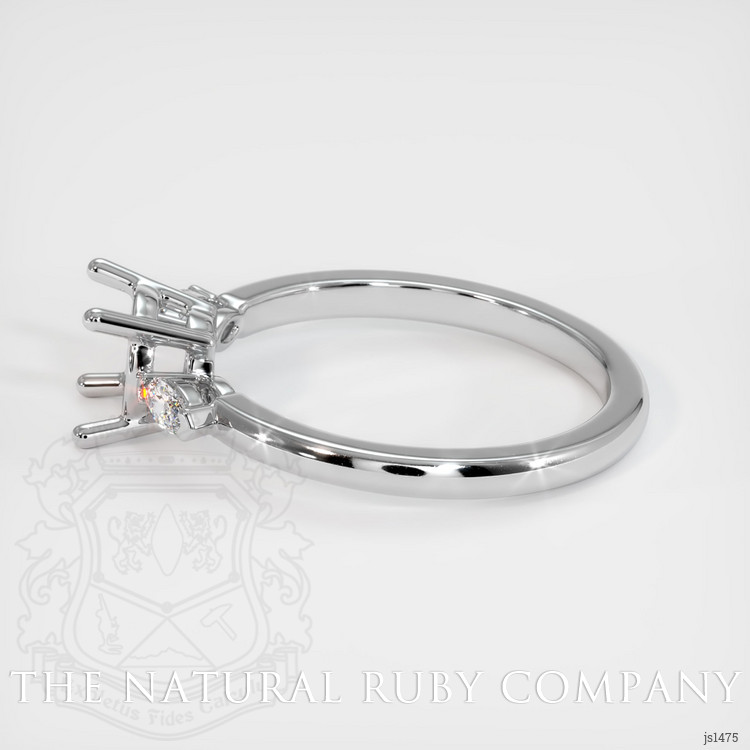 Platinum 950 Three Stone Ring Setting