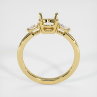 18K Yellow Gold Three Stone Ring Setting Image