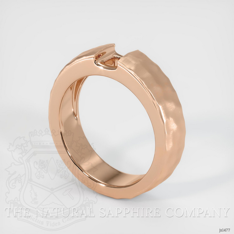 18K Rose Gold Men's Ring Setting