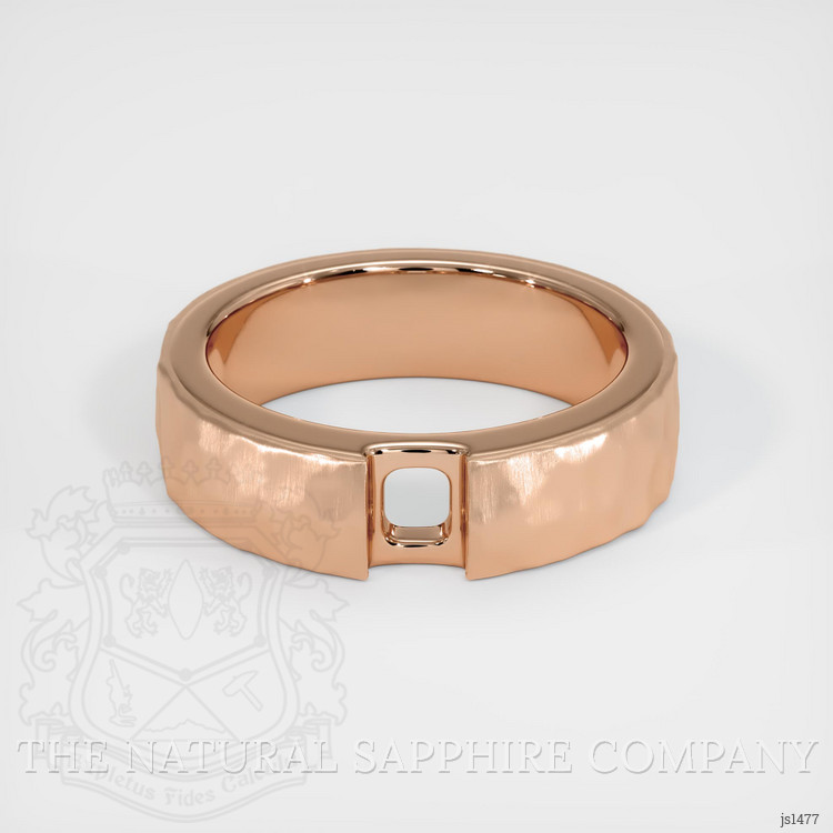 18K Rose Gold Men's Ring Setting