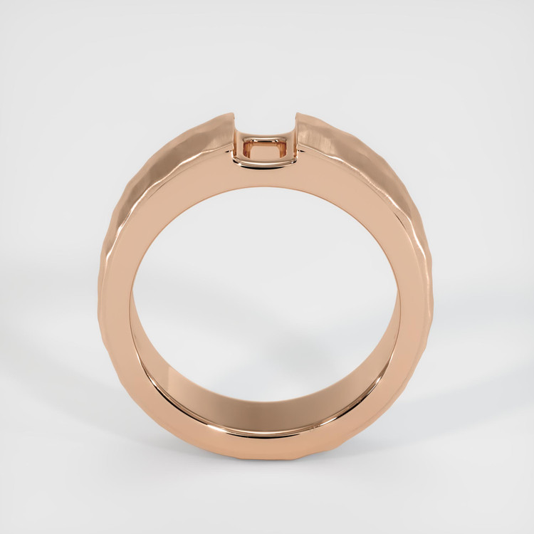 18K Rose Gold Men's Ring Setting