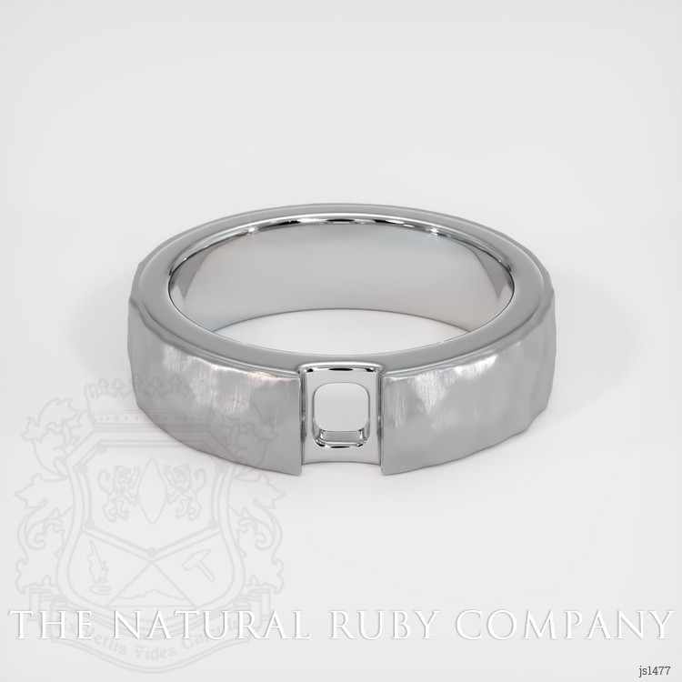 14K White Gold Men's Ring Setting
