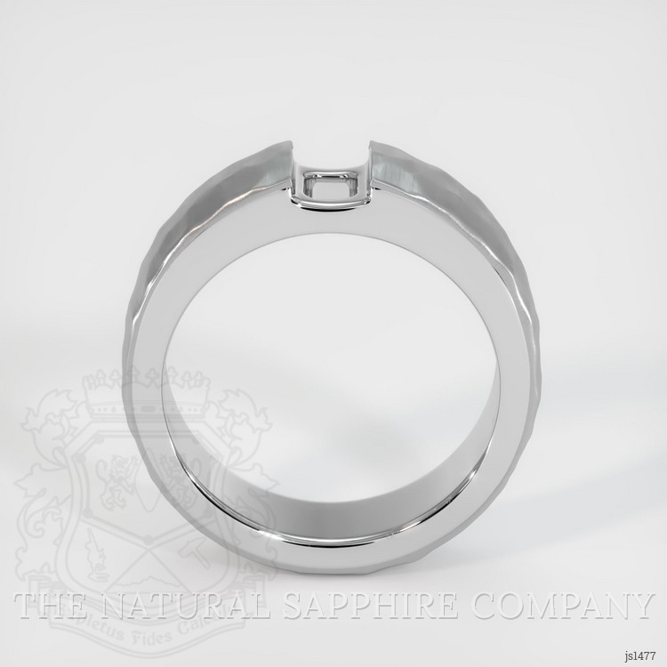 14K White Gold Men's Ring Setting