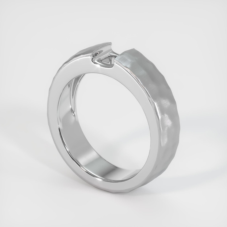 18K White Gold Men's Ring Setting