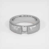 18K White Gold Men's Ring Setting Image