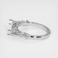 18K White Gold Accent Stones Ring Setting Image