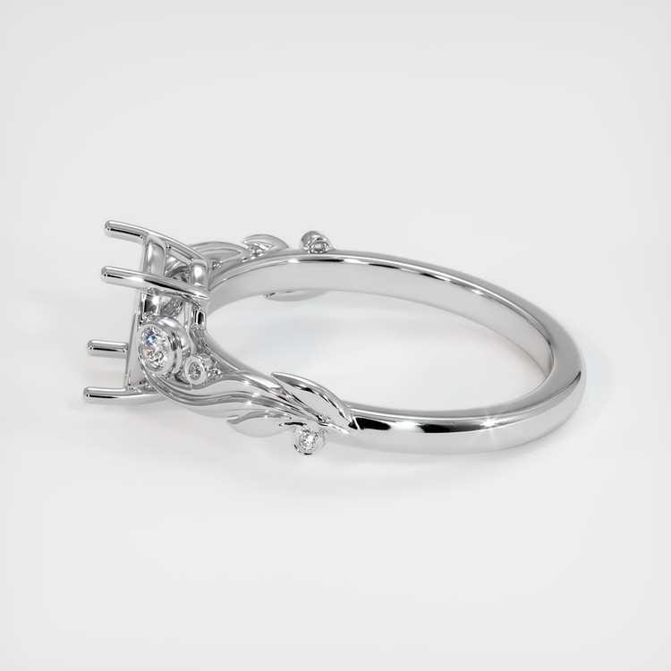 18K White Gold Accent Stones Ring Setting