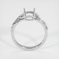 18K White Gold Accent Stones Ring Setting Image