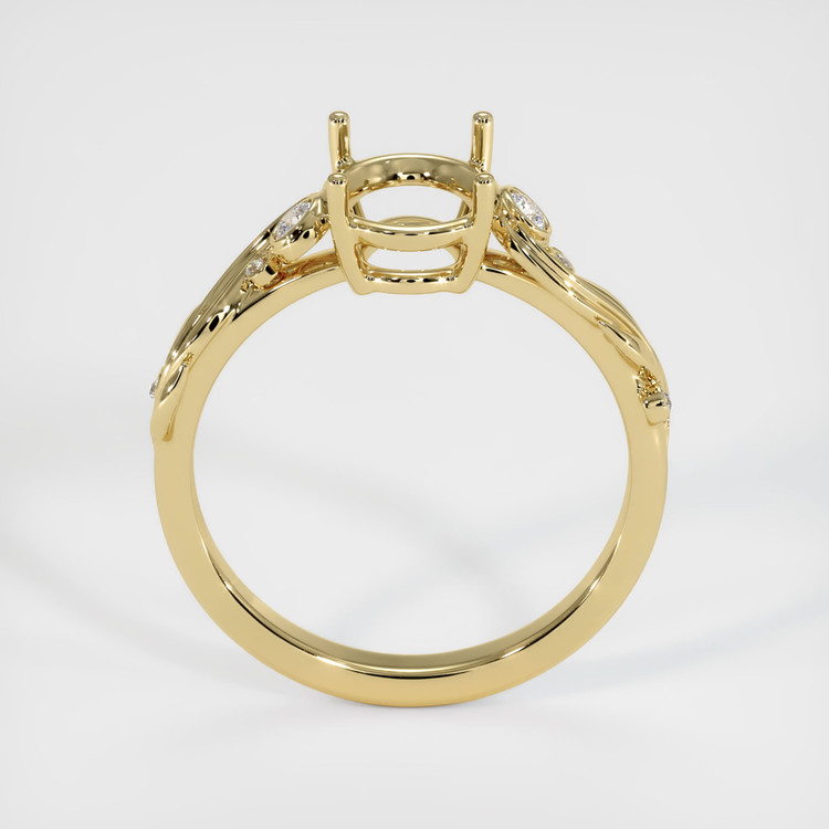 10K Yellow Gold Accent Stones Ring Setting