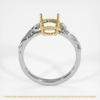 14K Yellow & White Accent Stones Ring Setting Image