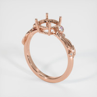 14K Rose Gold Accent Stones Ring Setting Video