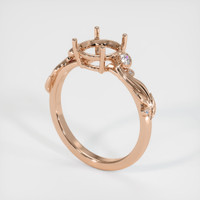 18K Rose Gold Accent Stones Ring Setting Video