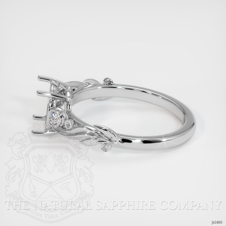 10K White Gold Accent Stones Ring Setting