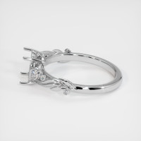 14K White Gold Accent Stones Ring Setting Image