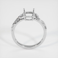 18K White Gold Accent Stones Ring Setting Image