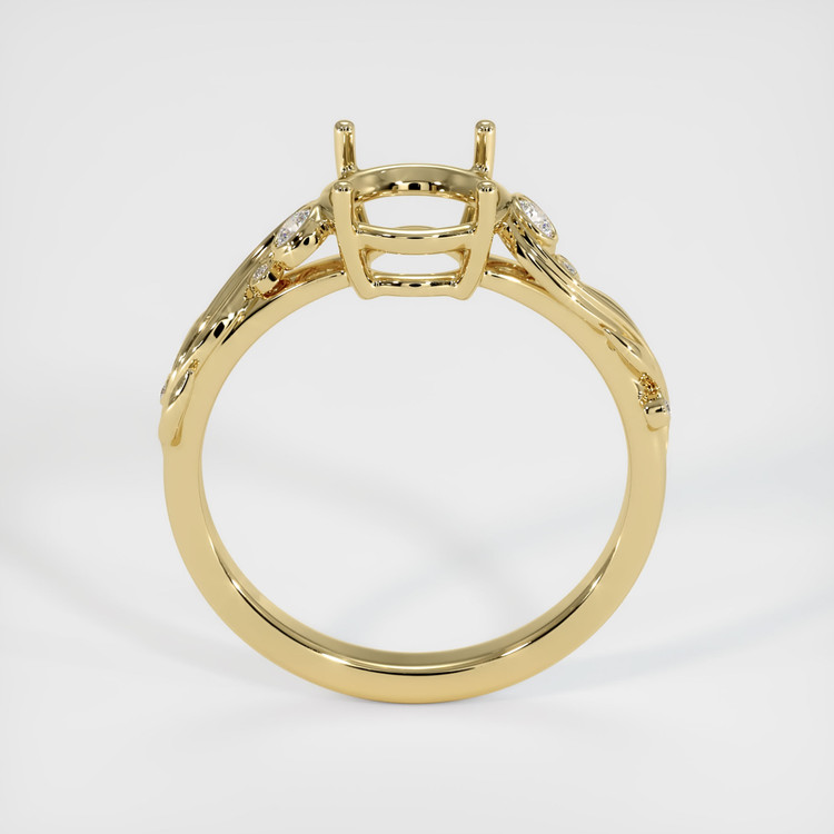 10K Yellow Gold Accent Stones Ring Setting