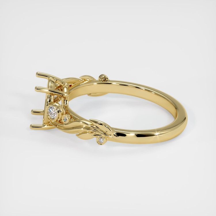 14K Yellow Gold Accent Stones Ring Setting