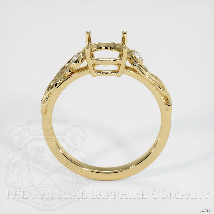 14K Yellow Gold Accent Stones Ring Setting