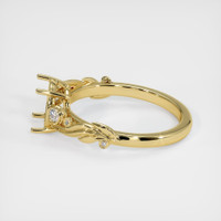 18K Yellow Gold Accent Stones Ring Setting Image