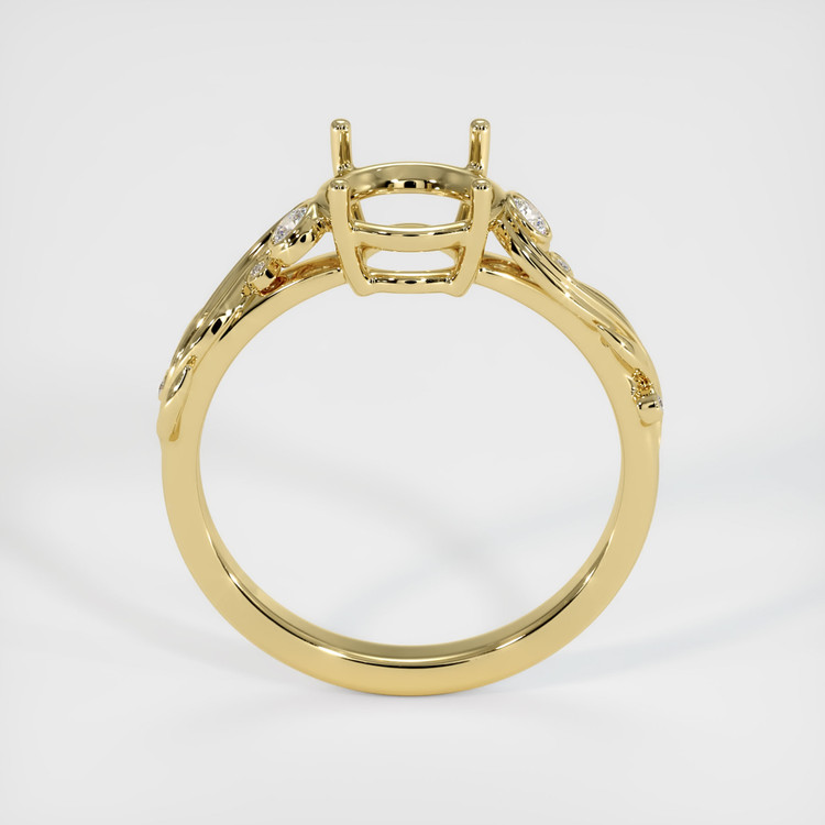 18K Yellow Gold Accent Stones Ring Setting