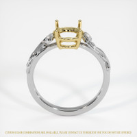 18K Yellow & White Accent Stones Ring Setting Image