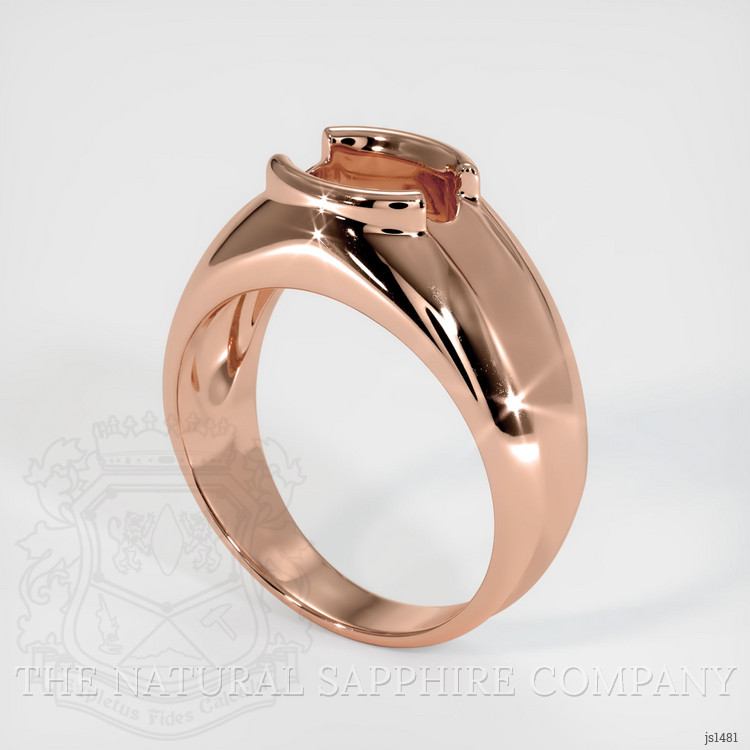 14K Rose Gold Men's Ring Setting